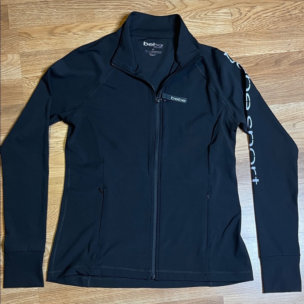 Bebe Black Sporty Utility Jacket